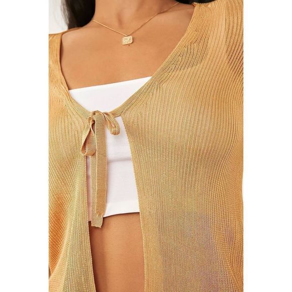 Free People Marlena Cardi Velvet Sands NWT Size Large - Picture 7 of 8